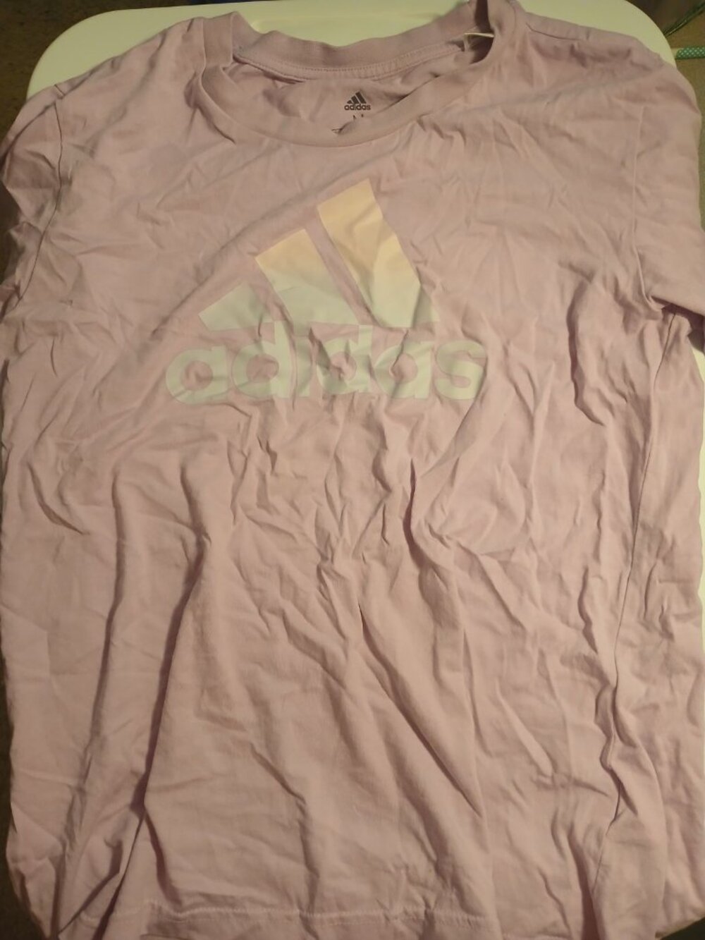 Adidas Girls Light Purple Shirt Size M
